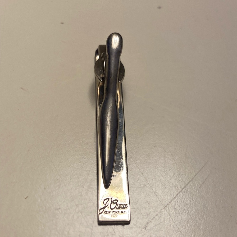 J.Crew Elegant Silver Tie Clip - Picture 2 of 4